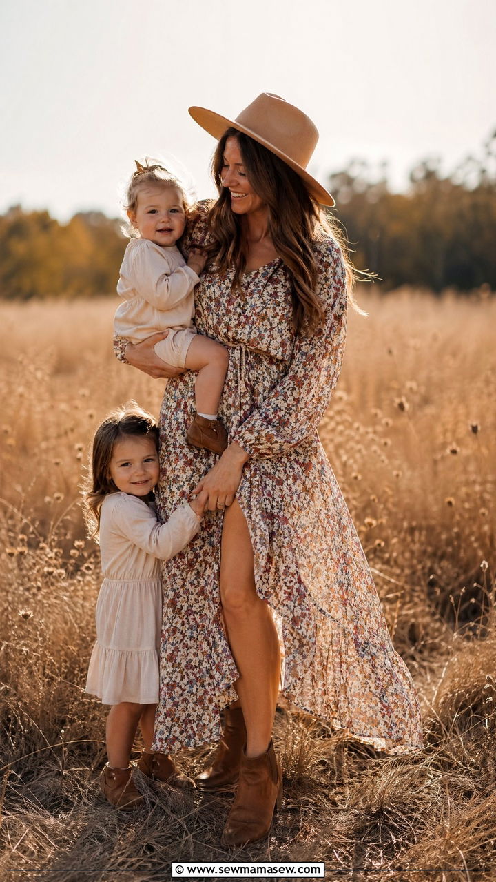 Outdoor Field Family Photo Outfits - 35 family photo outfits