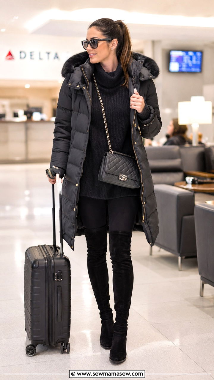 Over the Knee Boots with Leggings - 30 How to style over the knee boots