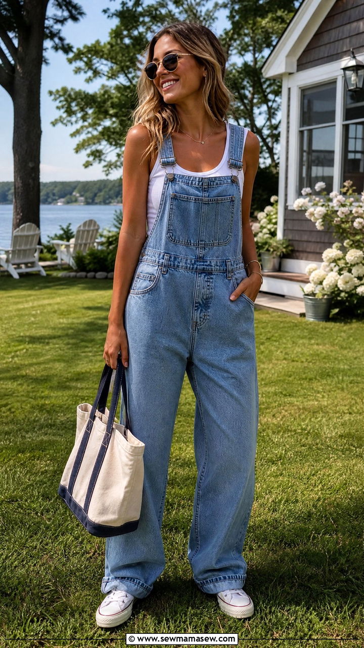 Overalls With Sneakers Lake House Outfit - 35 Lake house outfit ideas