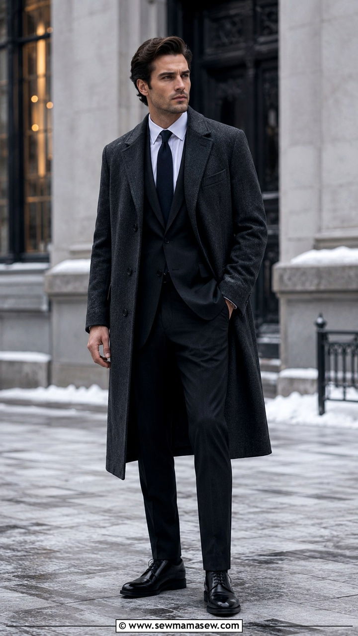Overcoat Power Suit - 20 Quiet luxury outfit ideas Succession Kendall