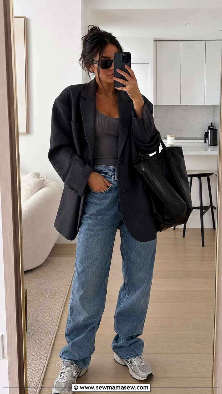 Oversized Blazer And Boyfriend Jeans Outfit - 25 Boyfriend jeans outfit ideas with a blazer