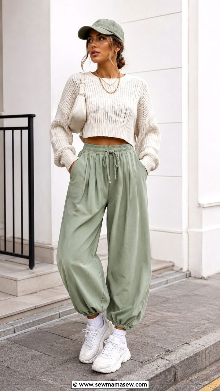 Oversized Blazer and Balloon Pants - 20 balloon pants outfits 2026