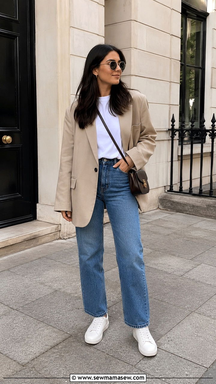 Oversized Blazer with Jeans Outfit - 25 blazer outfits inspo