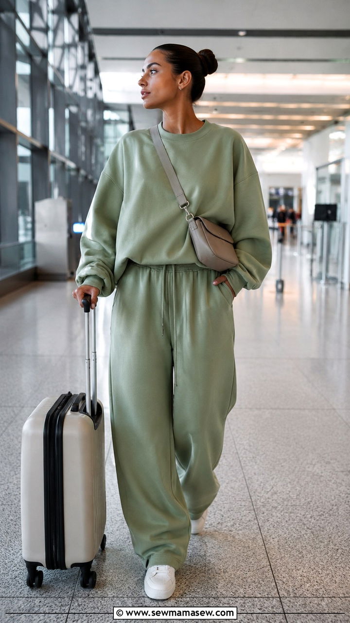 Oversized Co Ord Set Airport Outfit - 25 Airport outfit ideas with co-ord set