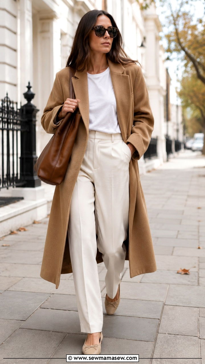 Oversized Coat With Straight Leg Trousers Outfit - 25 2026 fashion trends women casual