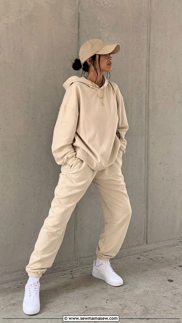 Oversized Hoodie And Jogger Set - 25 Bad Bunny concert outfit ideas