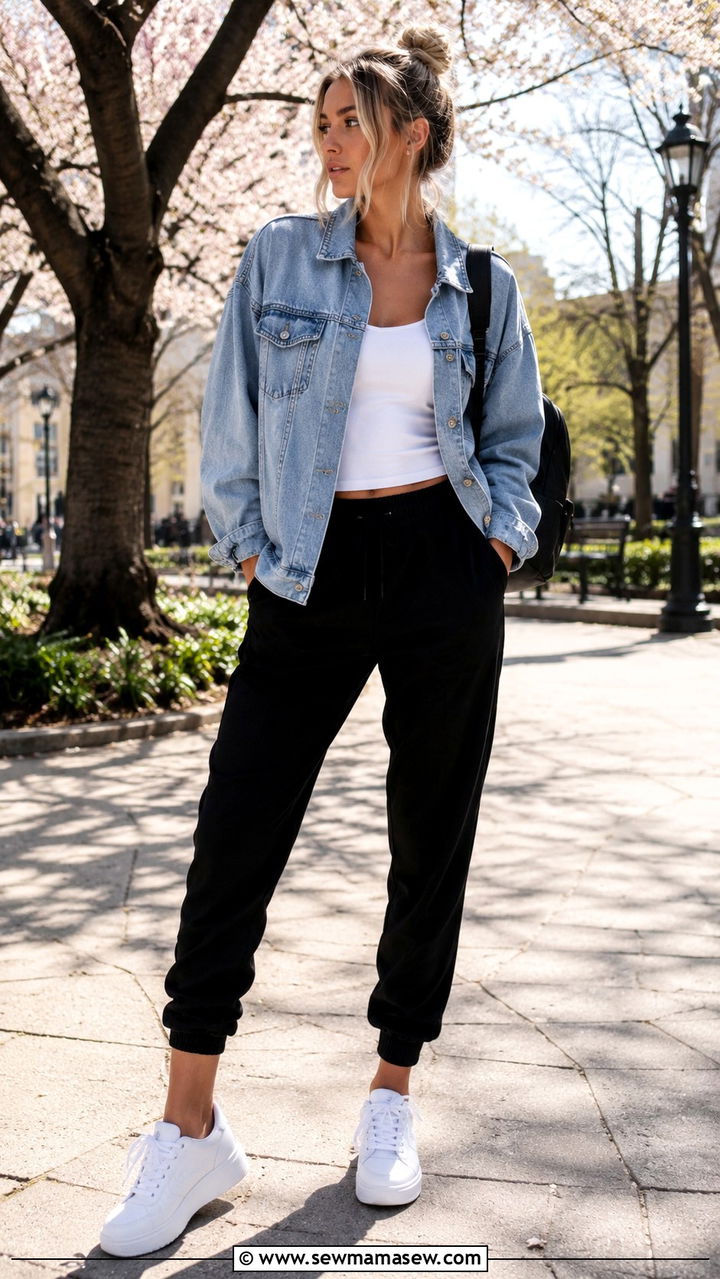 Oversized Hoodie with Cargo Pants - 30 spring streetwear outfit ideas