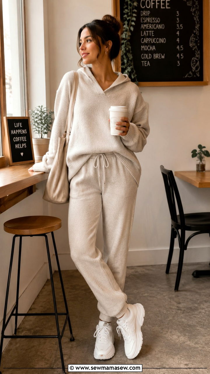 Oversized Sweater With Joggers And Dad Sneakers - 30 How to style an oversized sweater