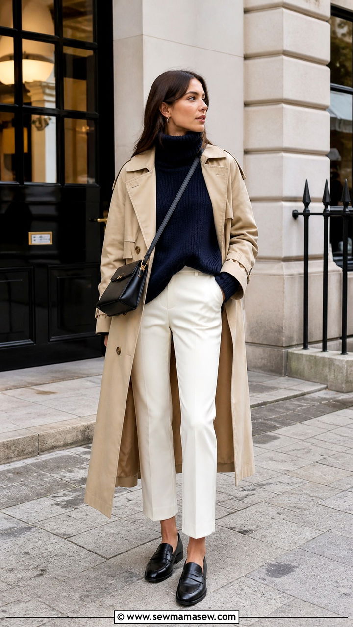 Oversized Turtleneck With Loafers - 40 Oversized turtleneck outfit ideas