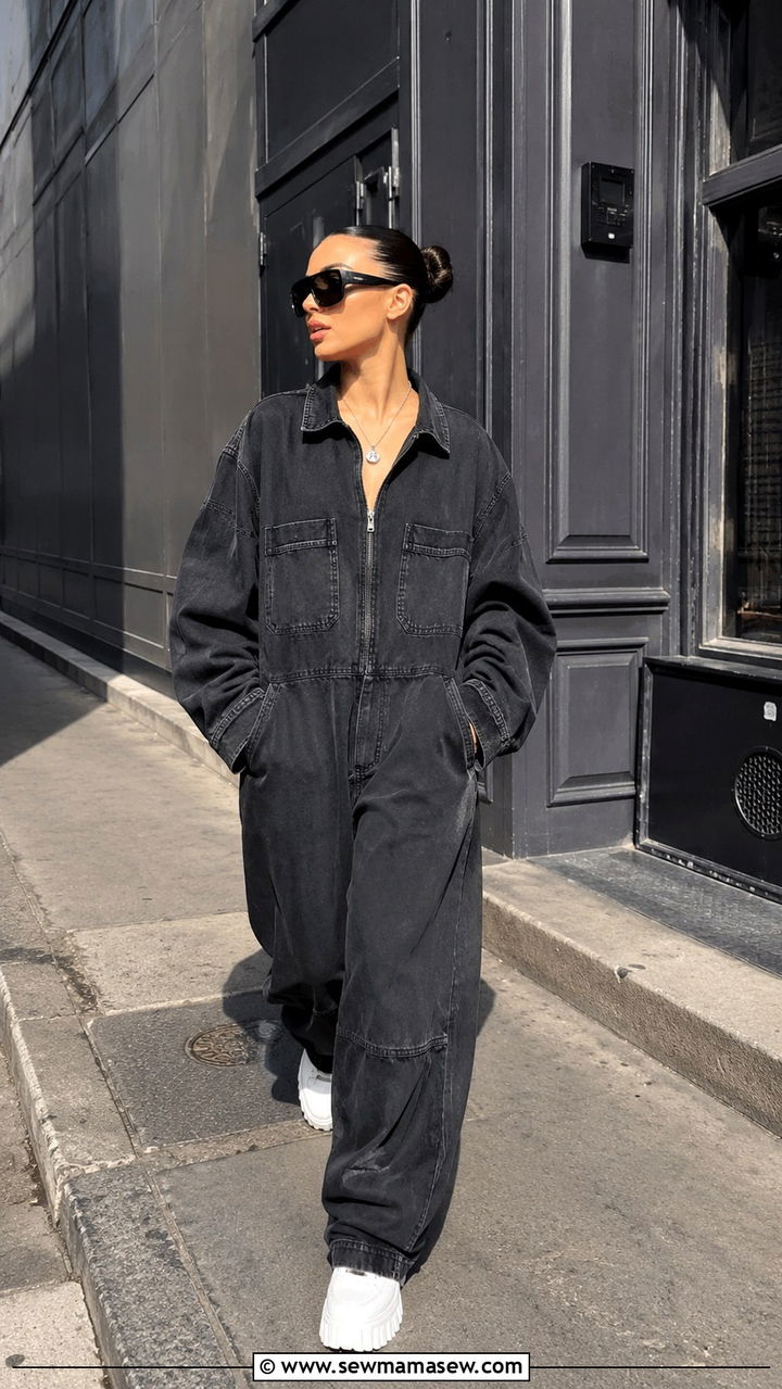 Oversized Utility Jumpsuit Street Style - 30 Utility jumpsuit outfit ideas