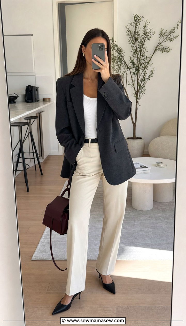 Oversized blazer with relaxed trousers outfit - 25 Copenhagen outfits to copy