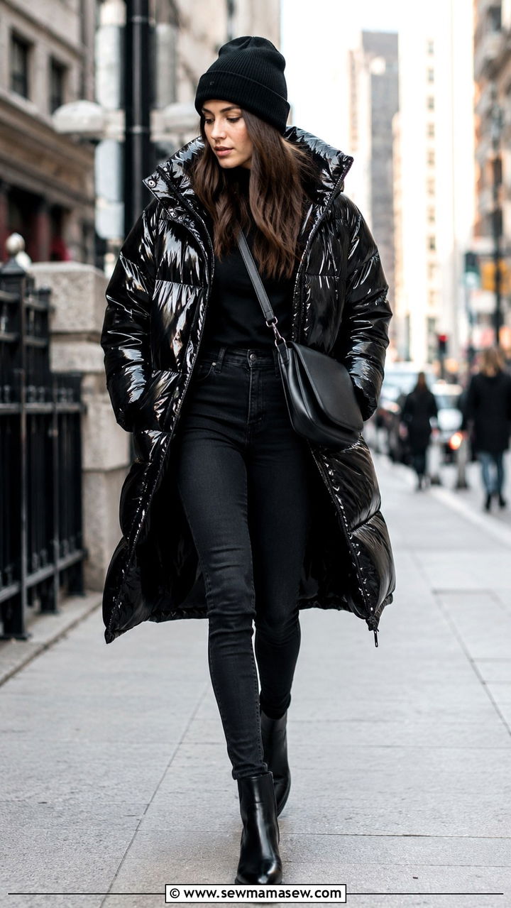 Oversized puffer jacket with skinny jeans - 30 How to style a puffer jacket