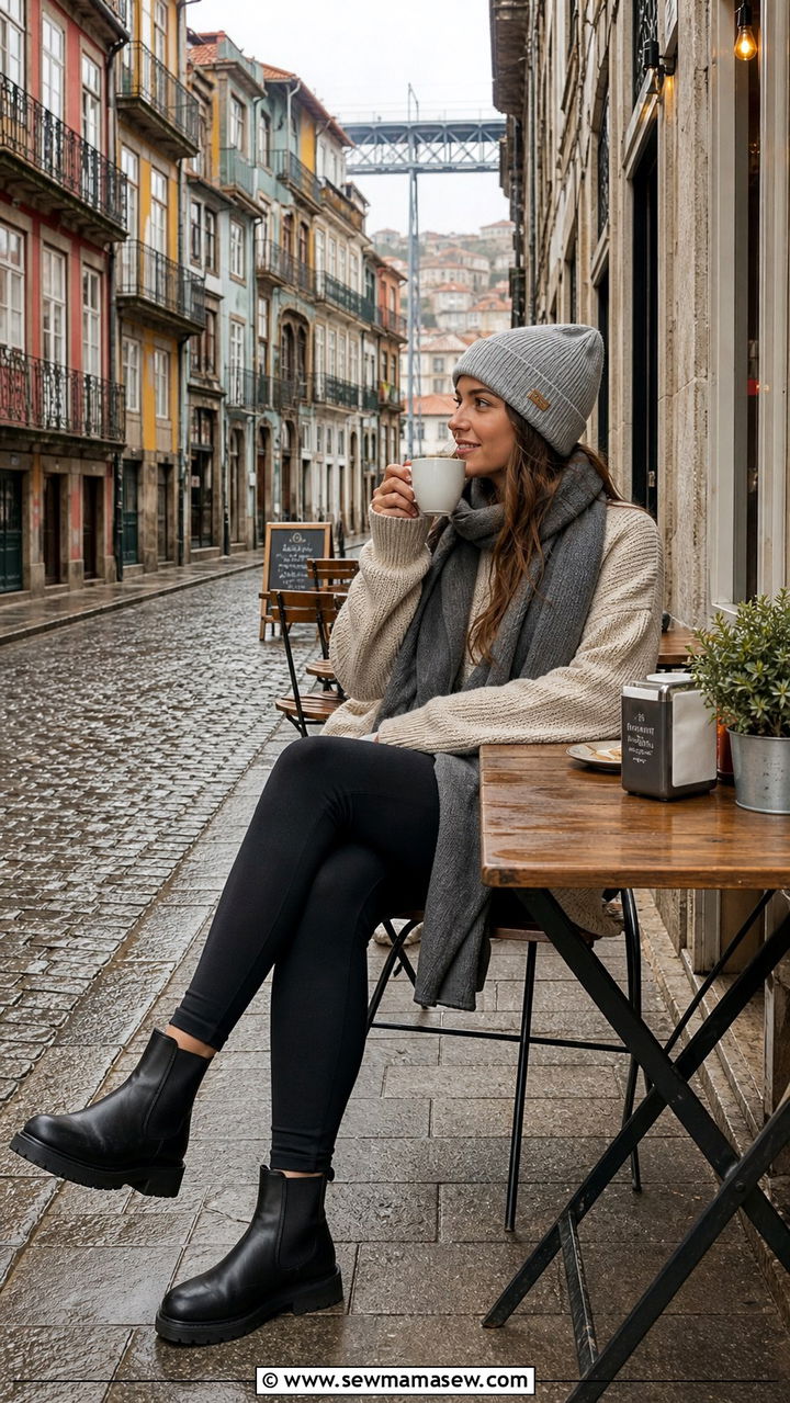 Oversized sweater and leggings Porto - 40 What to wear in Porto