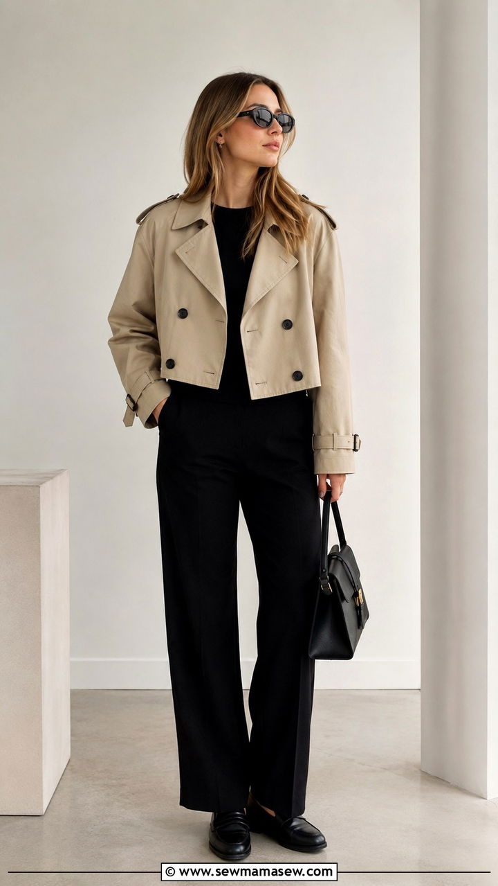 Oversized wool coat with knit dress and knee high boots - 30 spring scandinavian outfits