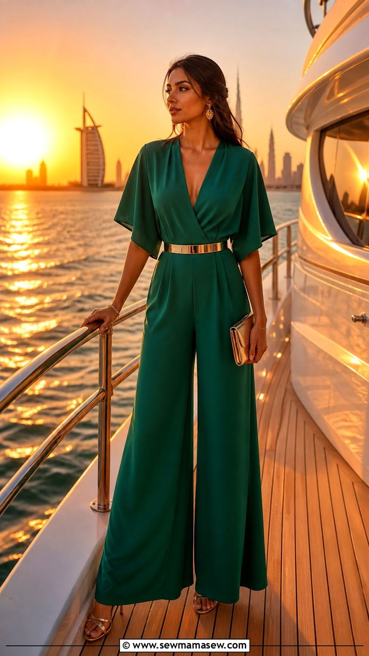 Palazzo Jumpsuit with a Clutch - 40 What to wear in Dubai