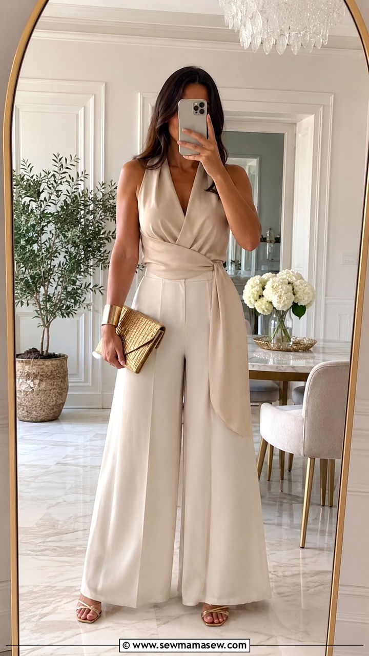 Palazzo Pants Outfit For Wide Calves - 25 Outfit ideas for thick calves