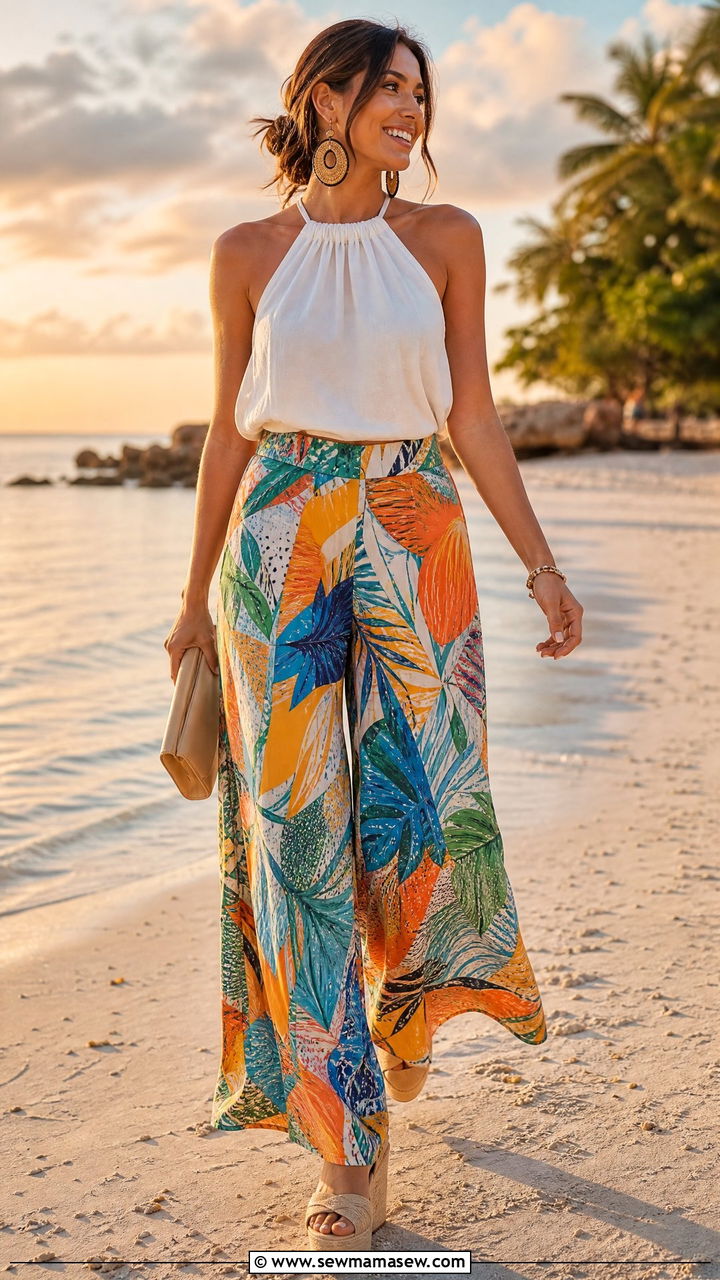 Palazzo Pants With Halter Neck Top Barbados - 25 Barbados outfit ideas
