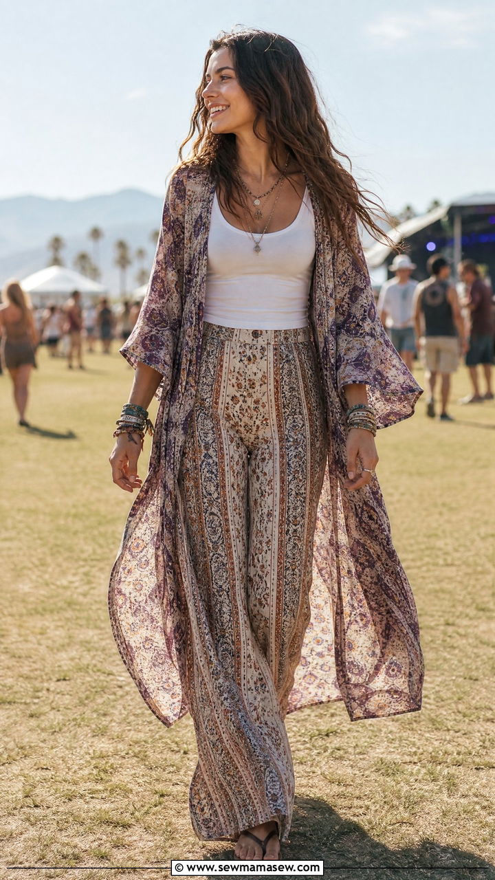 Palazzo Pants With Tank Top - 30 modest concert outfit ideas