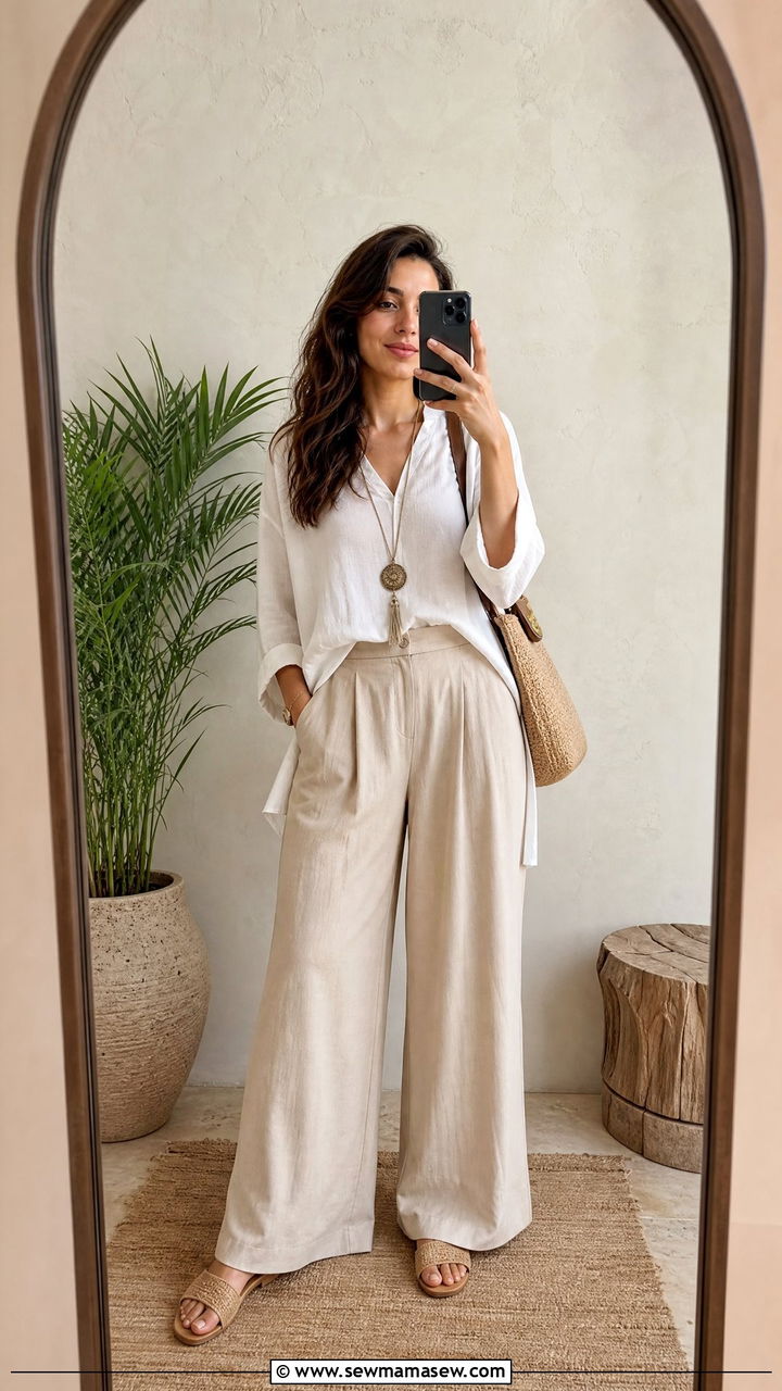 Palazzo Pants With Tunic Top - 35 Luxor outfit ideas