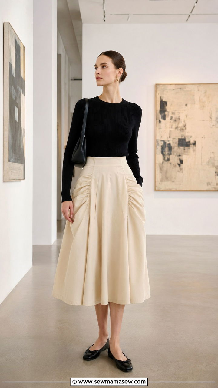 Pannier Skirt With Knit Top Outfit Spring 2026 - 20 Spring 2026 fashion trends women