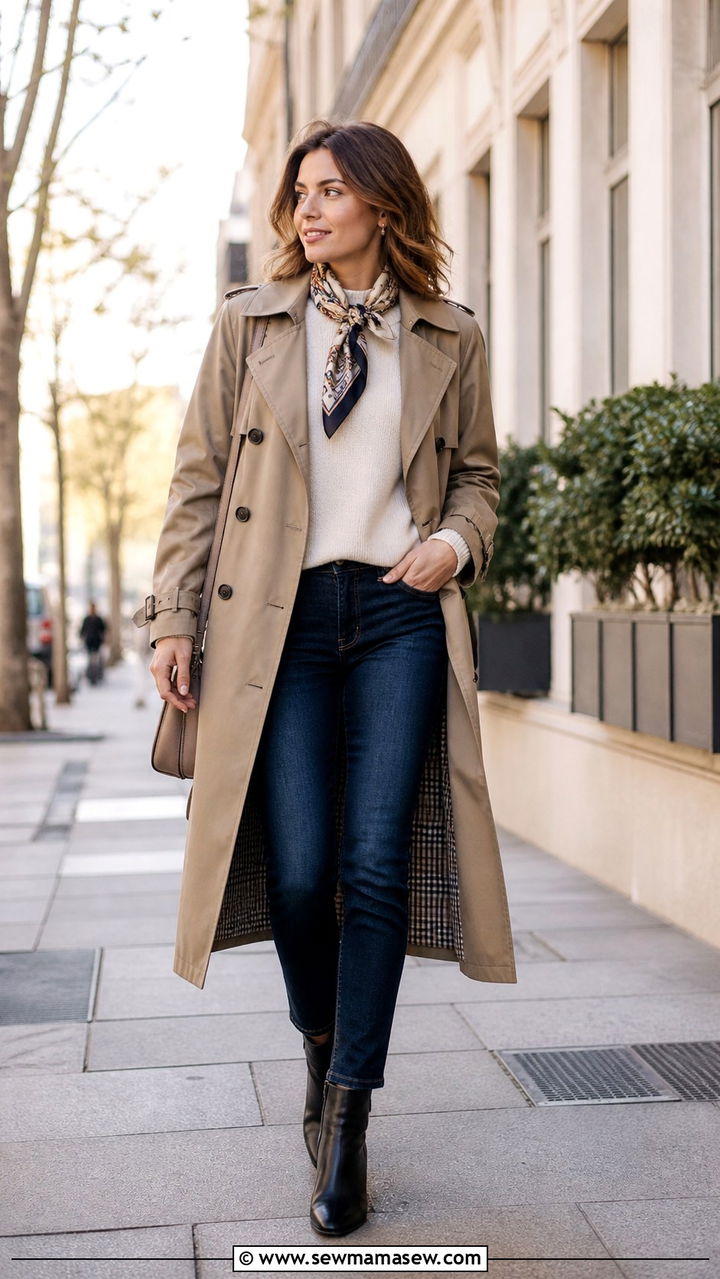 Pastel Blazer with Straight Leg Jeans and Loafers - 40 First day of spring outfits