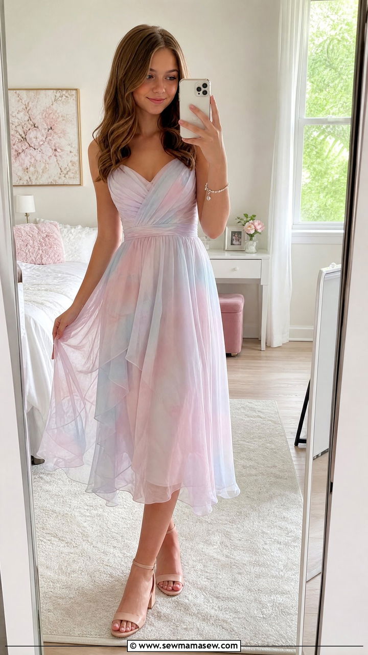 Pastel Chiffon Dress Middle School Graduation - 30 Middle school graduation outfits