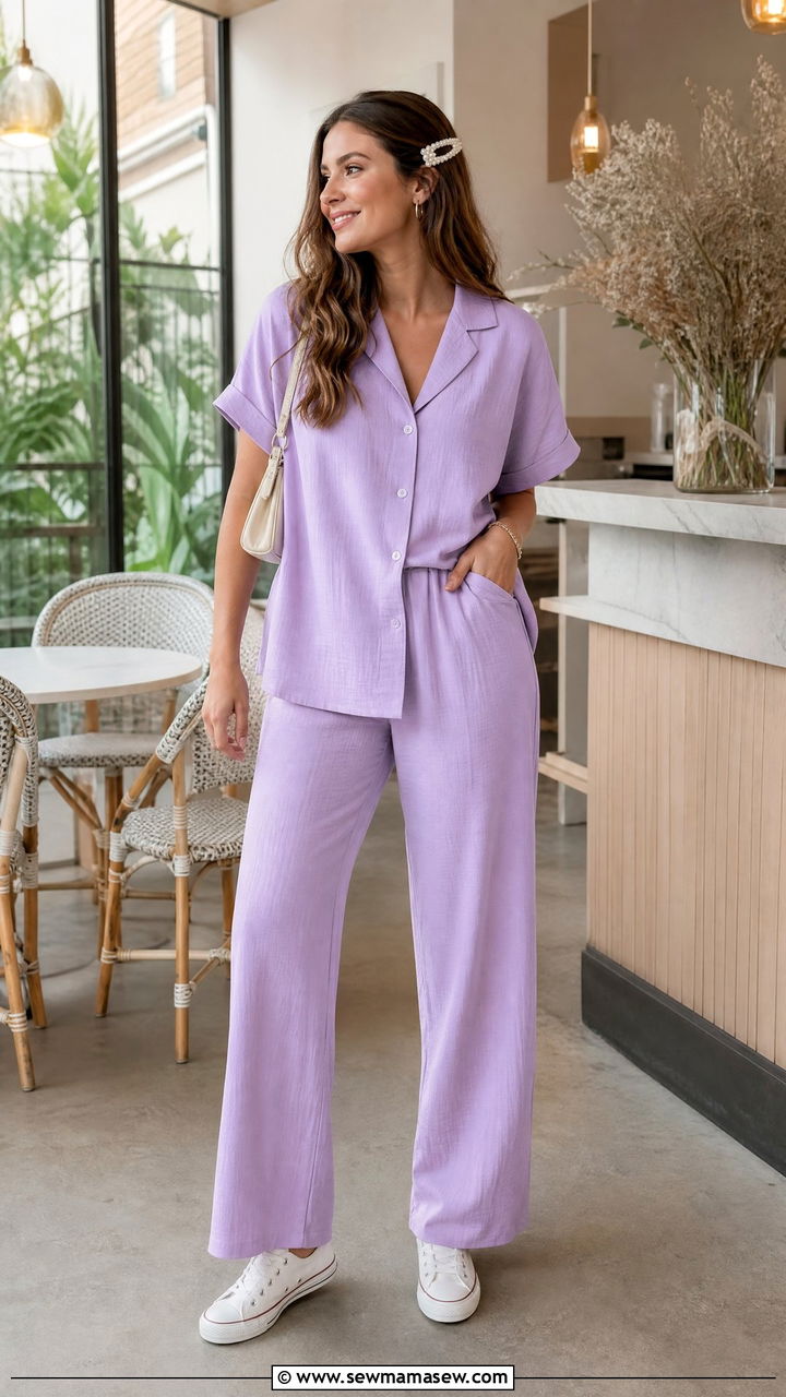 Pastel Matching Set for Day Date - 30 Matching set outfit ideas for date casual