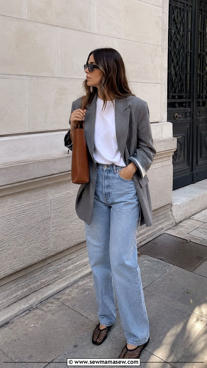 Pastel Midi Dress and Ballet Flats - 25 May outfits for women