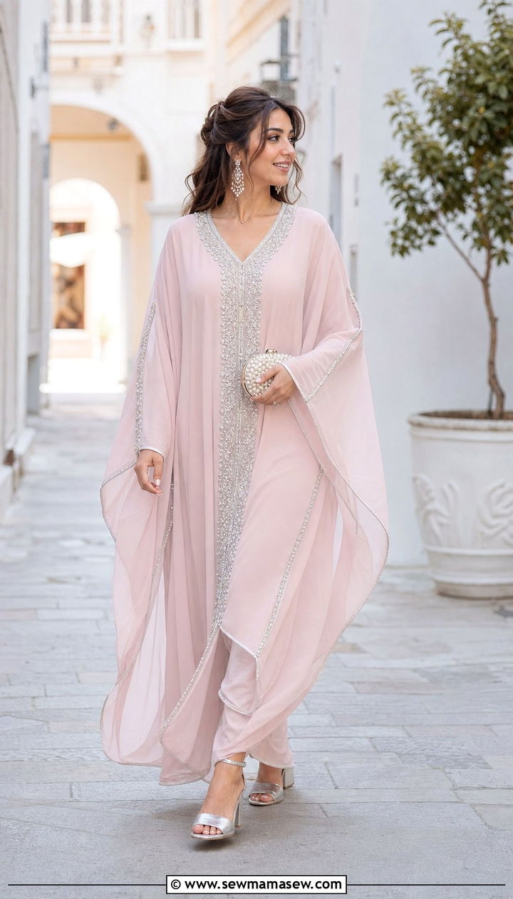 Pastel Moroccan Kaftan Outfit 2025 - 25 Eid outfit ideas Moroccan