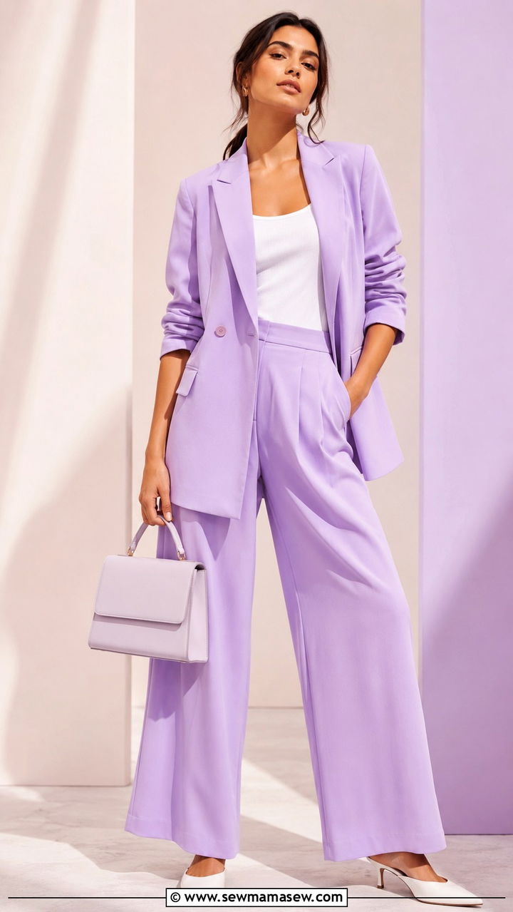 Pastel Suit Outfit - 30 spring outfits for women over 30