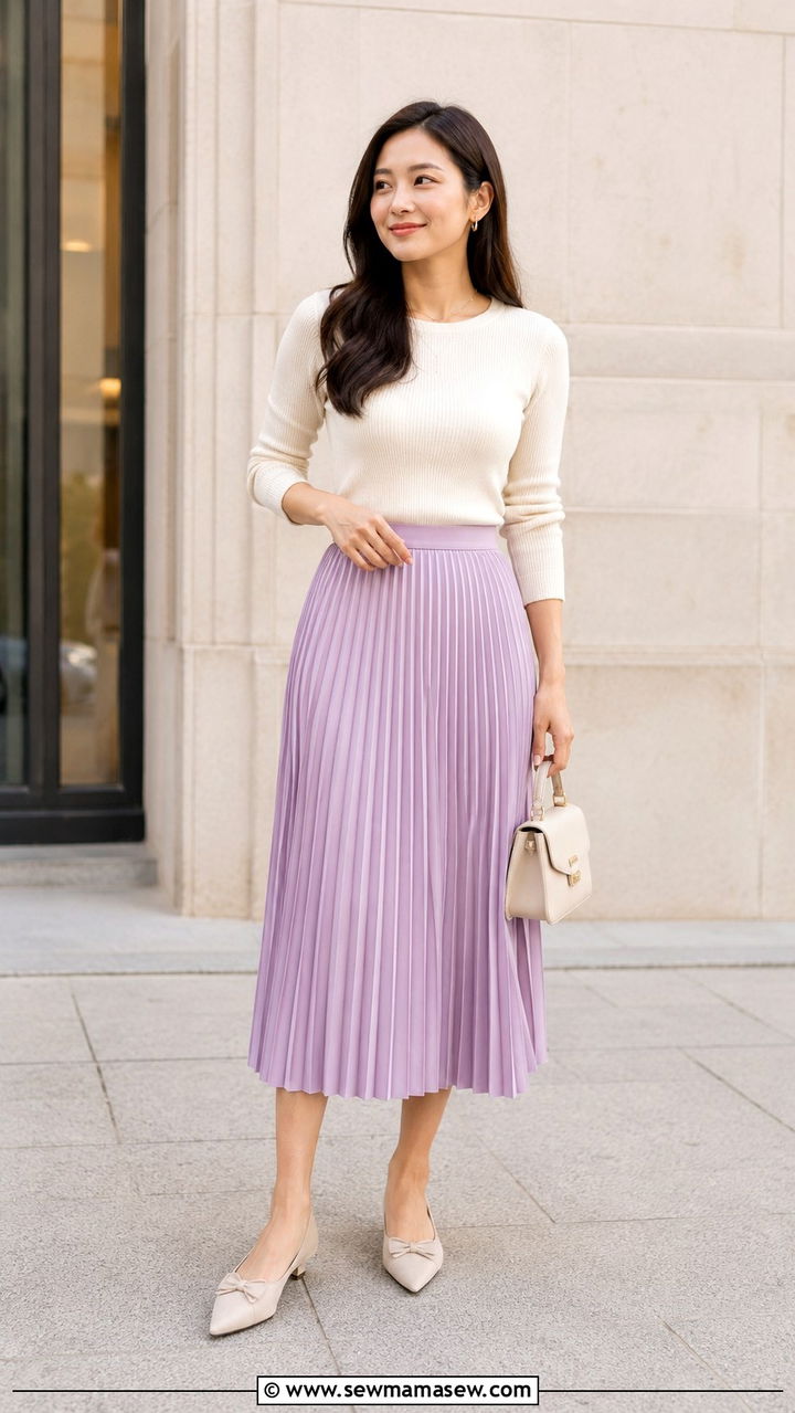 Pastel Sweater and Dark Wash Denim - 25 May outfits for women