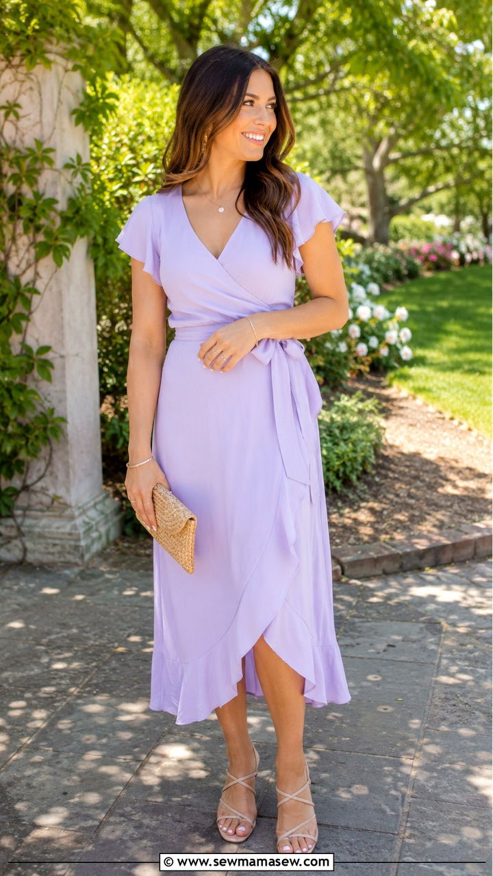 Pastel Wrap Dress Nursing Graduation Outfit - 25 Nursing graduation outfit ideas