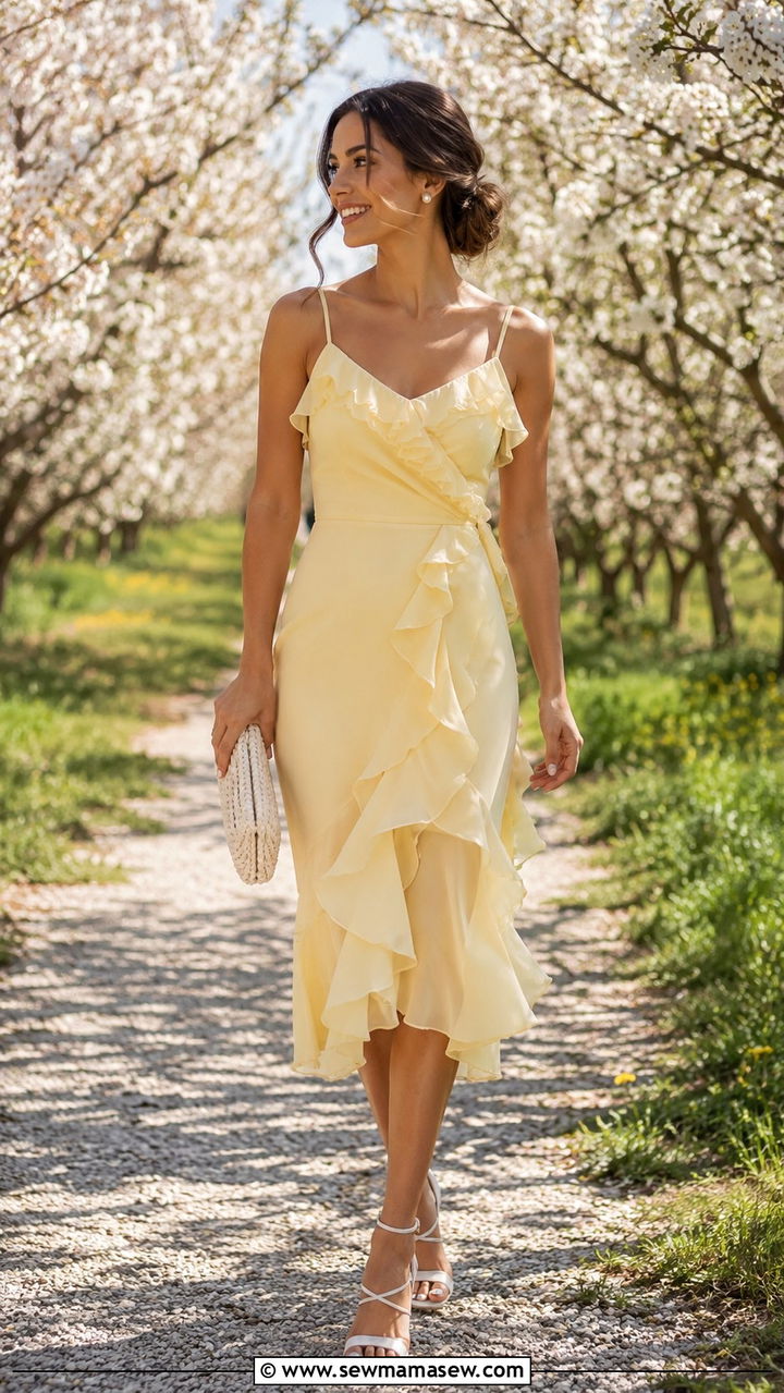 Pastel cocktail dress outfit for spring wedding - 25 Wedding guest outfit ideas cocktail dress 2026