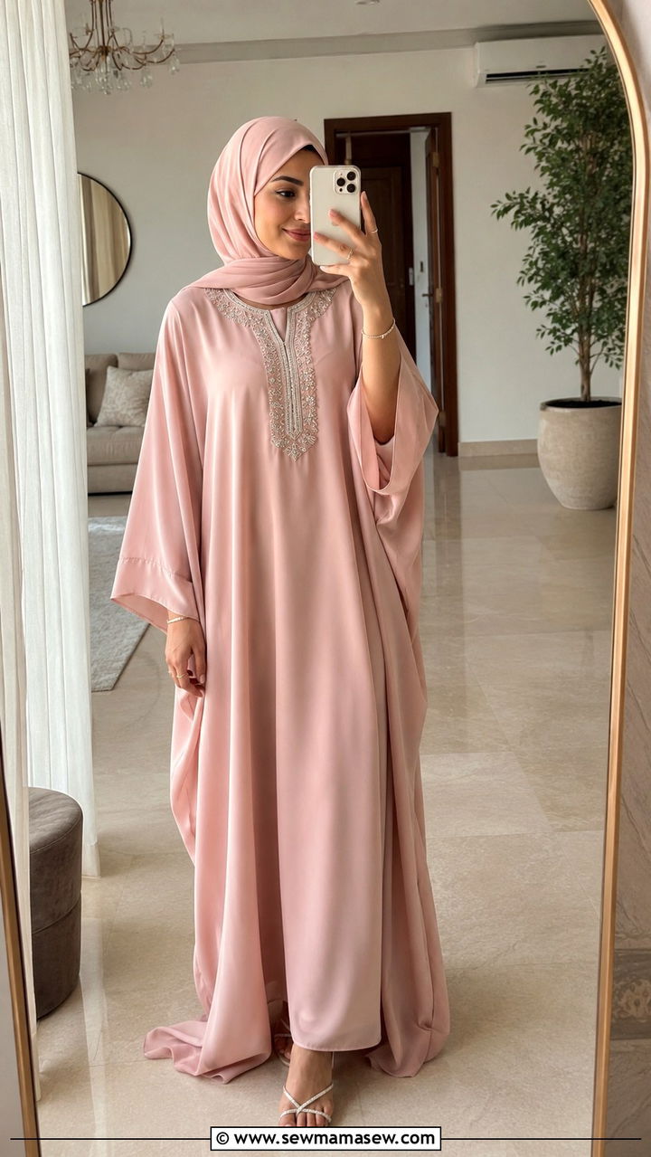Pastel kaftan outfit for iftar - 30 Modest outfit ideas for Ramadan