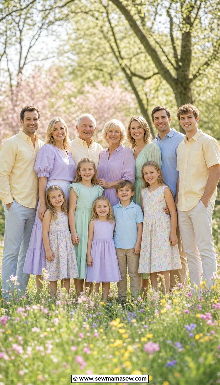 Pastel palette family reunion outfit - 25 Family reunion outfit ideas matching