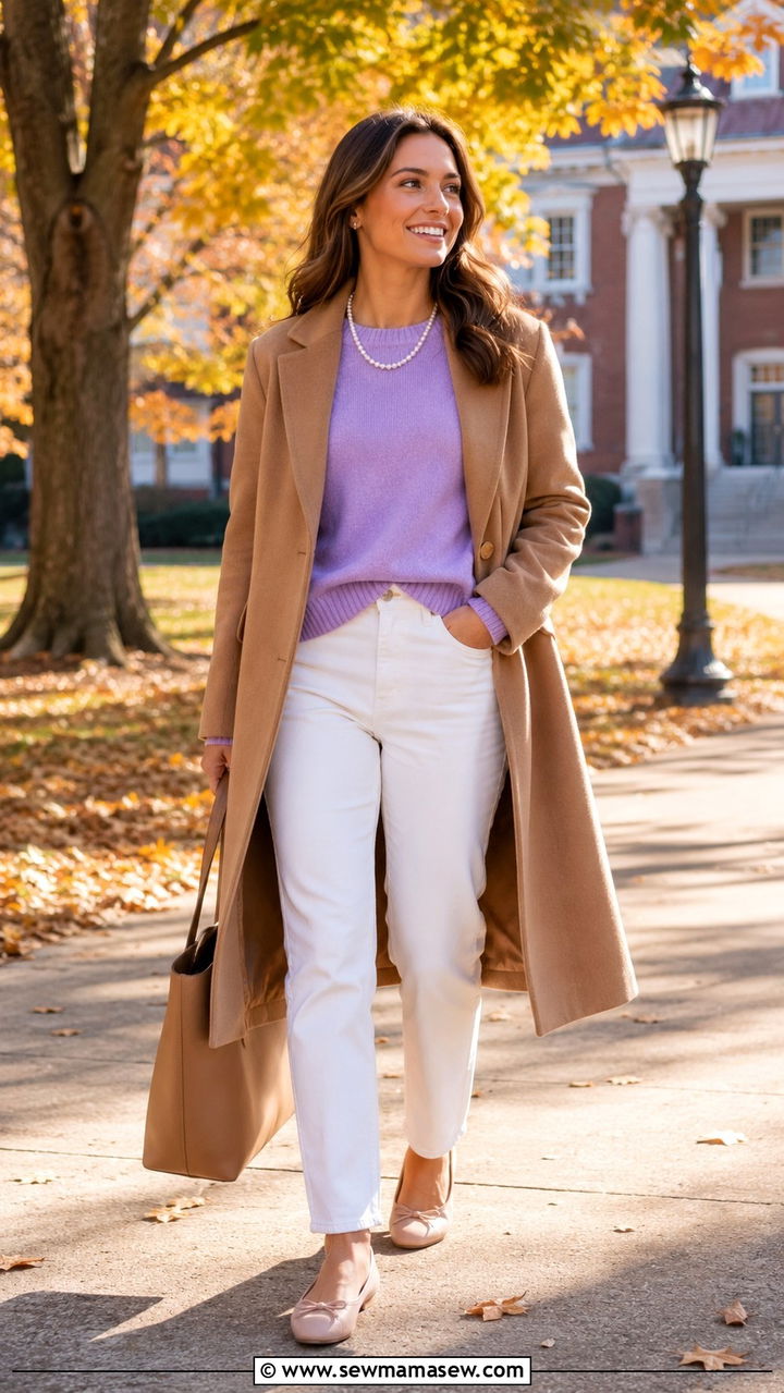 Pastel sweater outfit for recruitment - 30 Rush week outfit ideas
