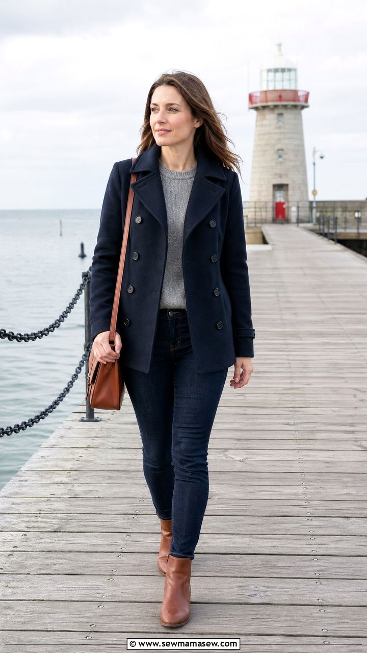 Pea coat and ankle boots Dublin outfit - 35 Dublin outfit ideas