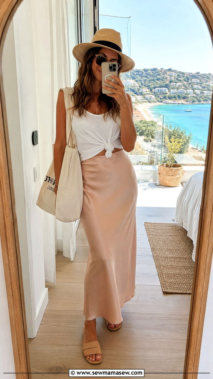 Peach Fuzz Skirt Outfit Summer - 25 Peach fuzz outfit ideas