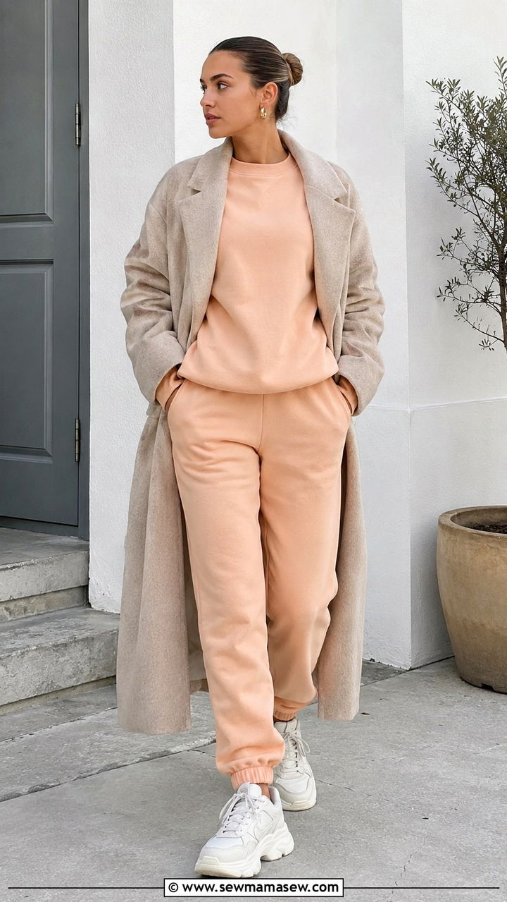 Peach Fuzz Sweatpants Outfit - 25 Peach fuzz outfit ideas