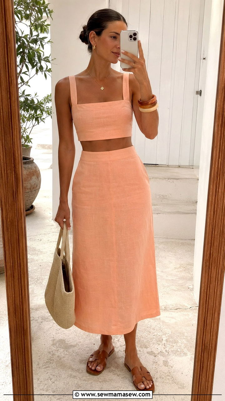 Peach Fuzz Two Piece Set Outfit - 25 Peach fuzz outfit ideas