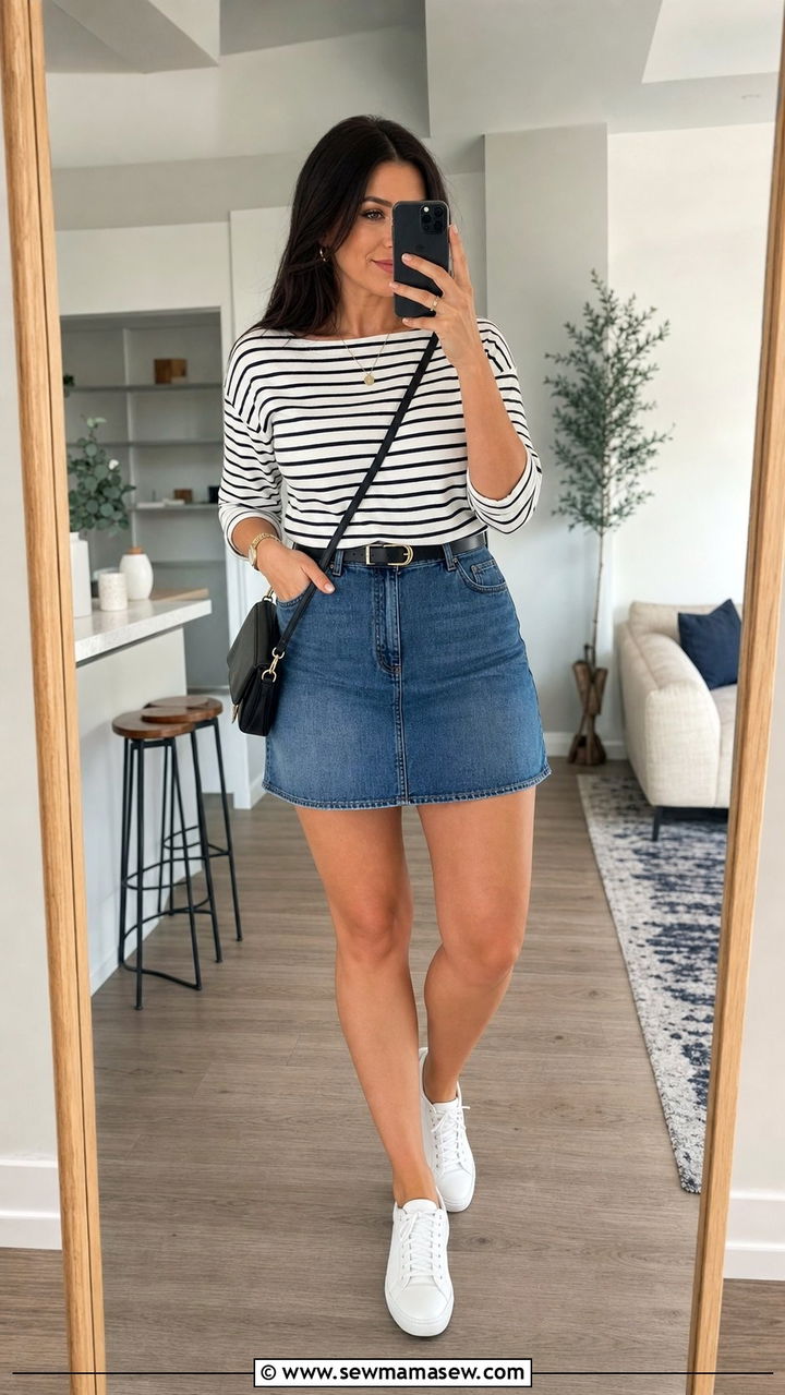 Pear Shape Boat Neck Top Outfit - 25 Cute outfits for pear shape