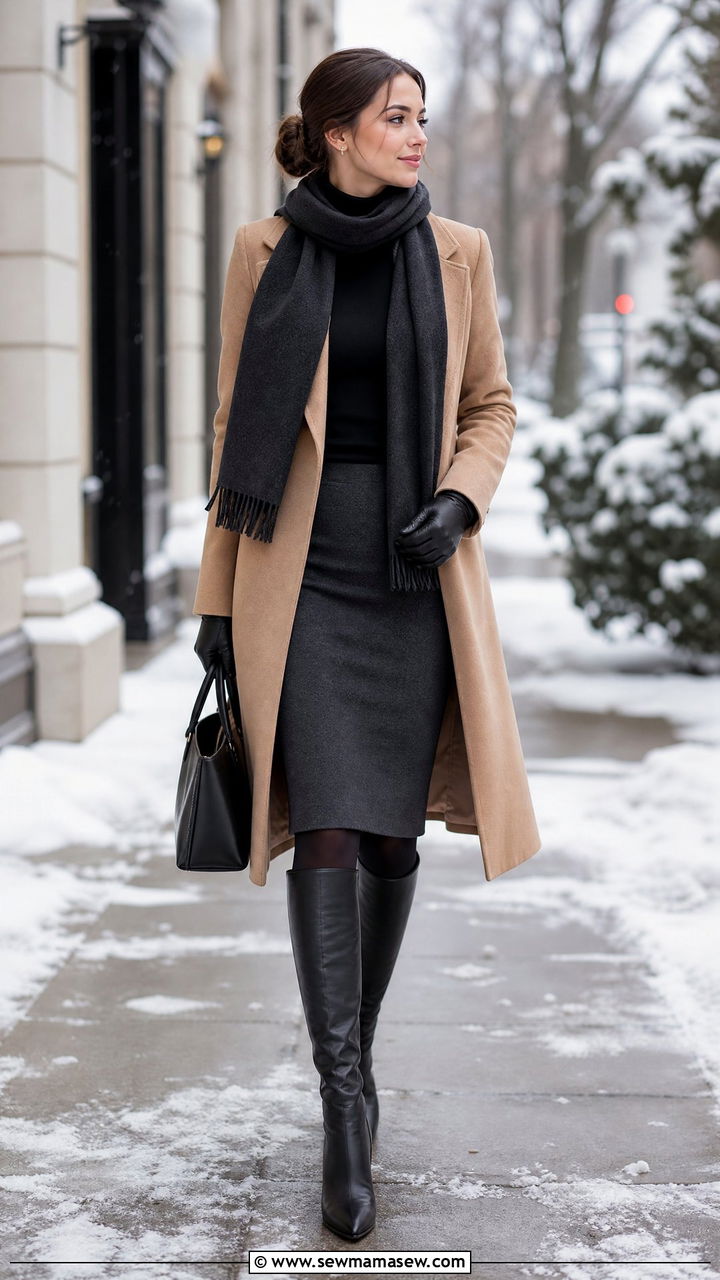 Pencil Skirt Winter Outfit - 25 How to style a pencil skirt