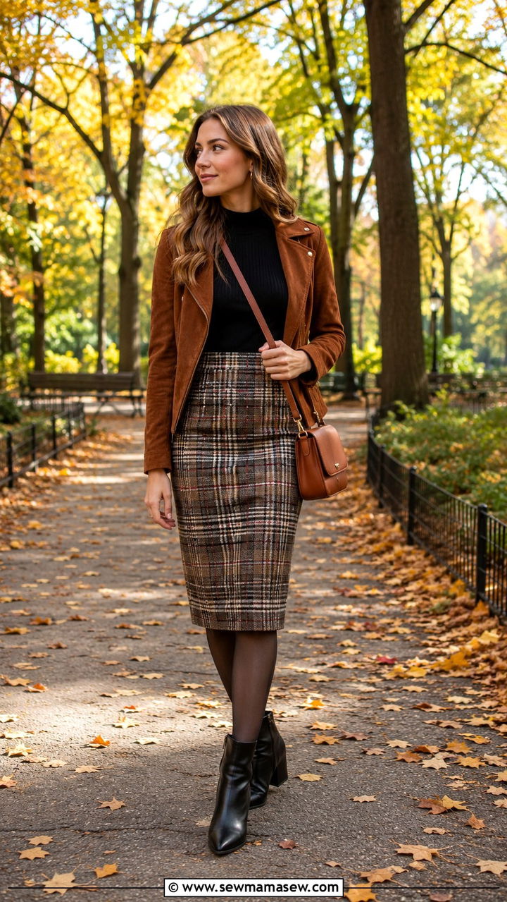 Pencil Skirt With Ankle Boots Outfit - 30 how to style pencil skirt outfits