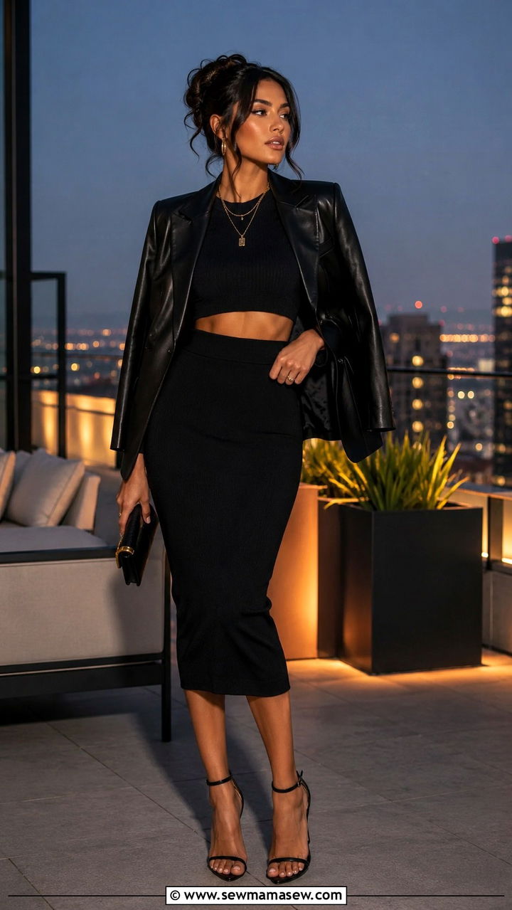 Pencil Skirt With Crop Top Outfit - 30 how to style pencil skirt outfits