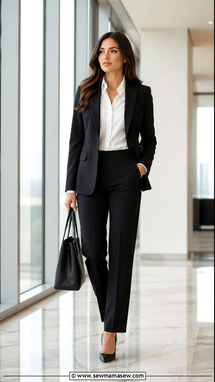 Pencil Skirt and Turtleneck Office Outfit - 40 office outfits for women