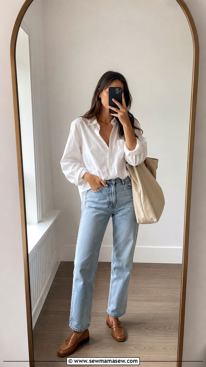 Penny loafers with white button down shirt - 30 How to style penny loafers