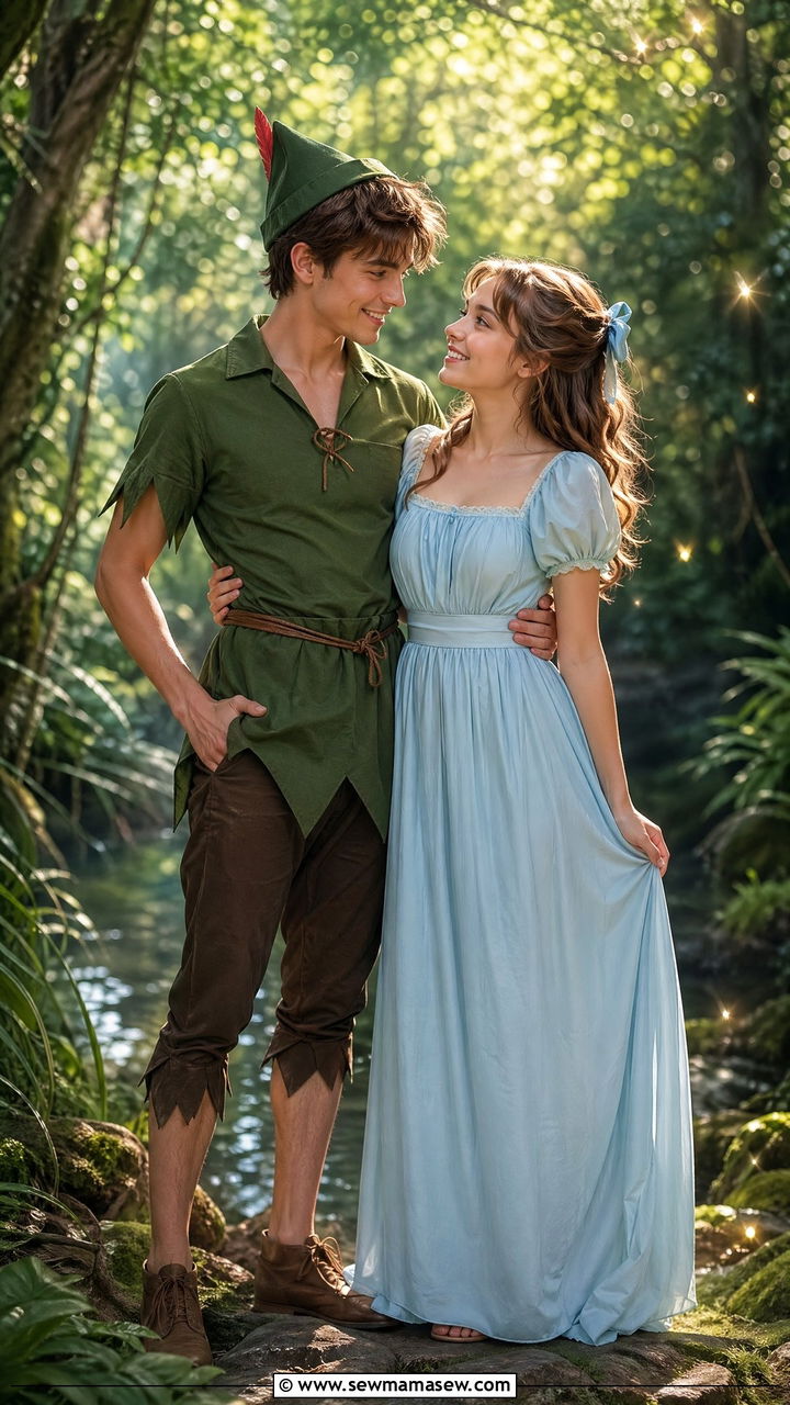 Peter Pan and Wendy Couple Outfit - 35 Disney outfit ideas for couples