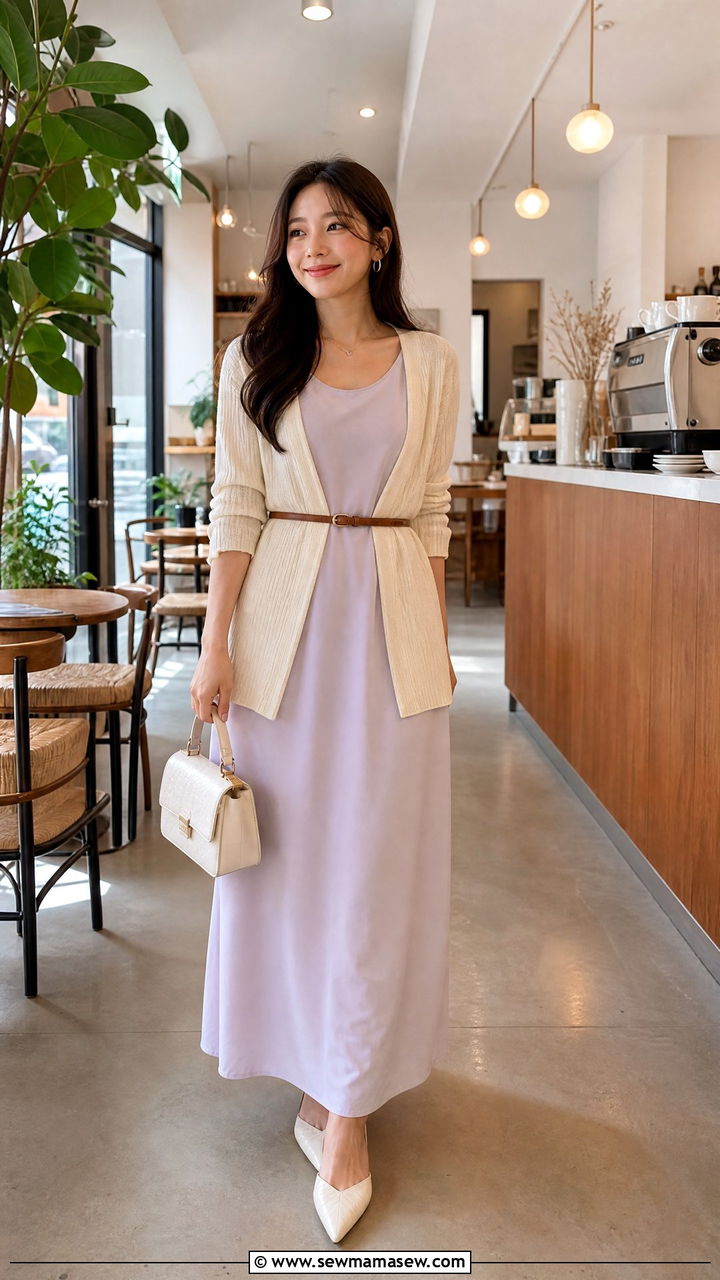 Petite Maxi Dress with Cardigan Outfit - 25 Petite maxi dress outfit ideas