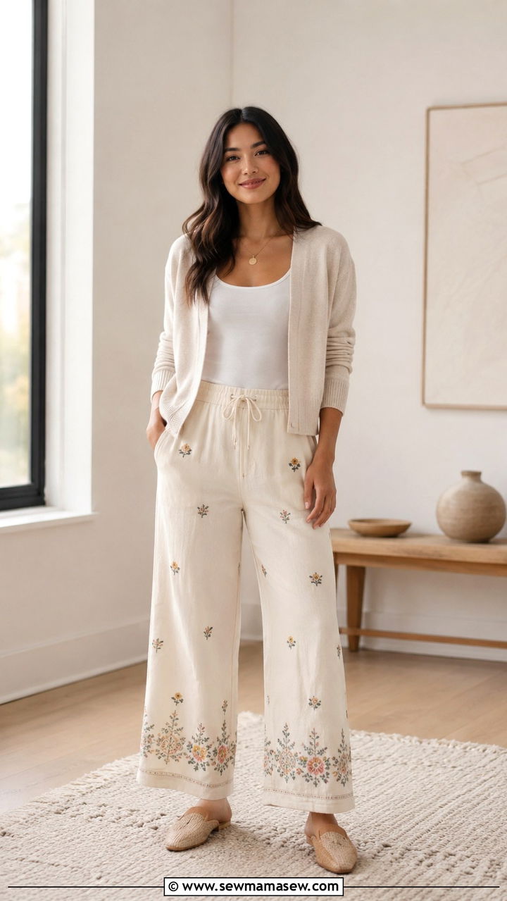 Petite cardigan and wide leg pants - 25 Petite outfit ideas from Macy's