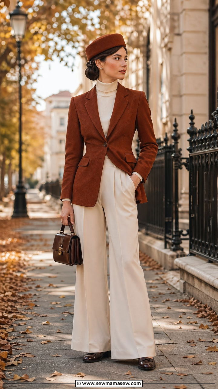 Pillbox hat with tailored jacket outfit - 35 Copenhagen outfits